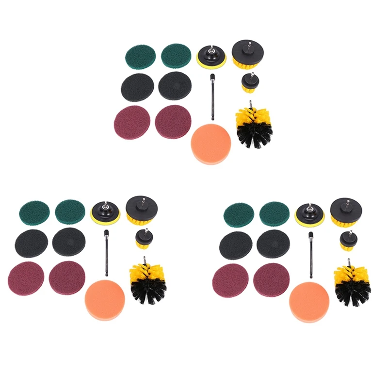 36 Piece Drill Brush Scrub Pads Power Scrubber Brush With Extended Long Attachment Cordless Drill For Cleaning Pool Tile
36 Piece Drill Brush Scrub Pads Power Scrubber Brush With Extended Long Attachment Cordless Drill For Cleaning Pool Tile