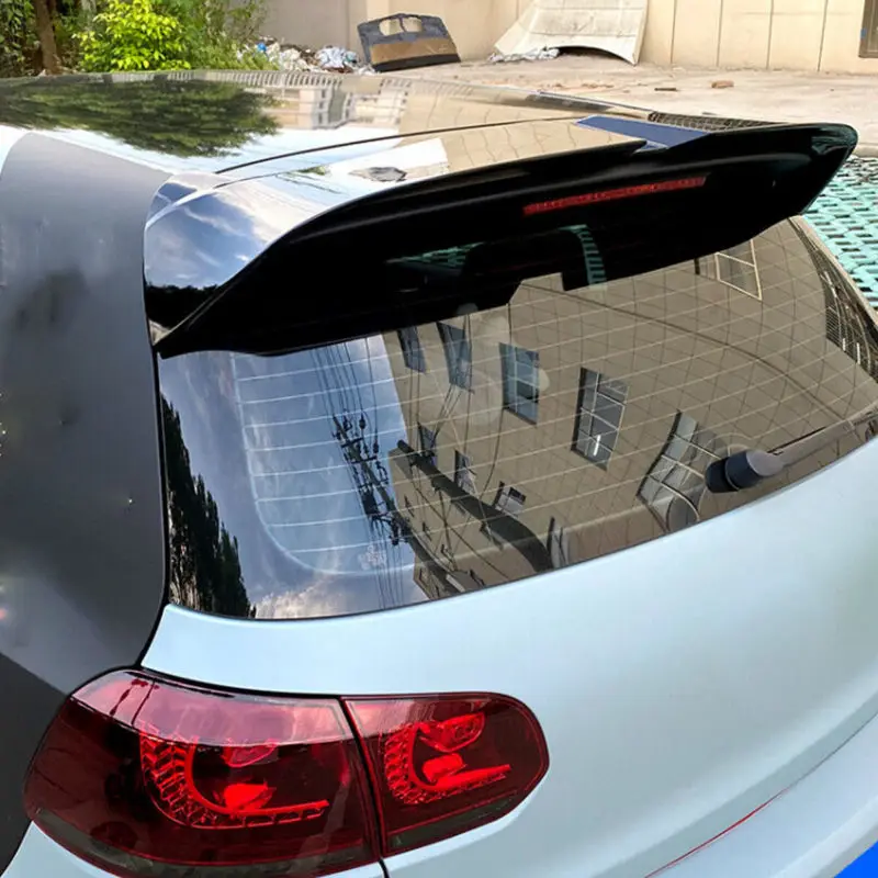 Rear Trunk Roof Top Tailgate Spoiler for VW Volkswagen Golf 6 MK6 NORMAL MODEL GTI R Style 2008 2009 2010-2013 Glossly Black Rear Trunk Roof Top Tailgate Spoiler for VW Volkswagen Golf 6 MK6 NORMAL MODEL GTI R Style 2008 2009 2010-2013 Glossly Black