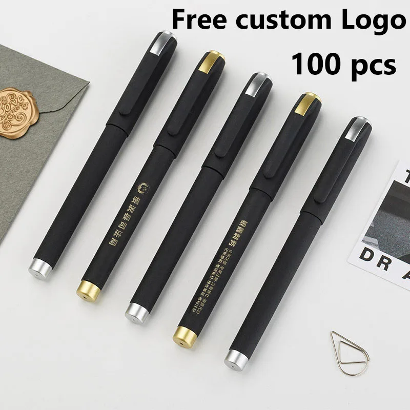 100 pcs Signature spray glue pen custom logo gift advertising pen high-end black 0.5mm gel pen frosted custom pen wholesale
100 pcs Signature spray glue pen custom logo gift advertising pen high-end black 0.5mm gel pen frosted custom pen wholesale