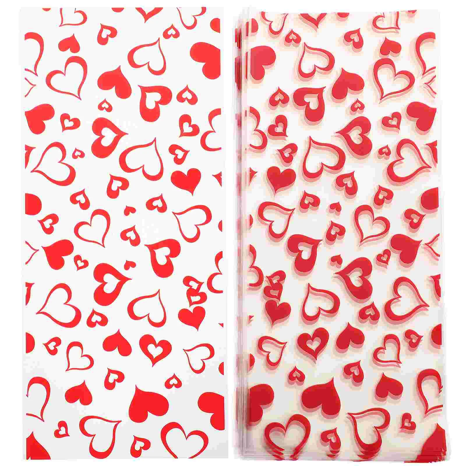 100 Pcs Love Packing Bag Clear Bags for Gifts Valentines Day Cookie Plastic Candy Wrapping
100 Pcs Love Packing Bag Clear Bags for Gifts Valentines Day Cookie Plastic Candy Wrapping
