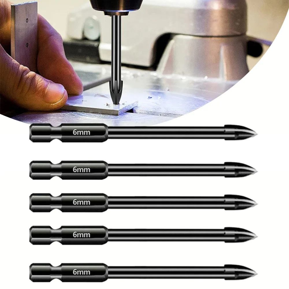 5pcs Drill Bits 6mm Tile Porcelain Drill Bit Marble Ceramic Glass Brick Shank Hex Spear Head Power Tools Replacement Spare Parts
5pcs Drill Bits 6mm Tile Porcelain Drill Bit Marble Ceramic Glass Brick Shank Hex Spear Head Power Tools Replacement Spare Parts