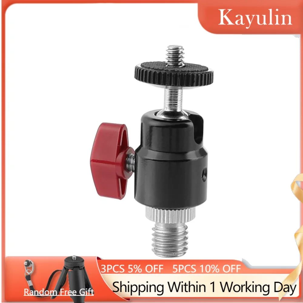 Kayulin Mini Ball Head Flash Bracket Holder With 1/4" Male to M12 Male Double-end Screw Adapter for Dslr Camera Monitor Mic
Kayulin Mini Ball Head Flash Bracket Holder With 1/4" Male to M12 Male Double-end Screw Adapter for Dslr Camera Monitor Mic