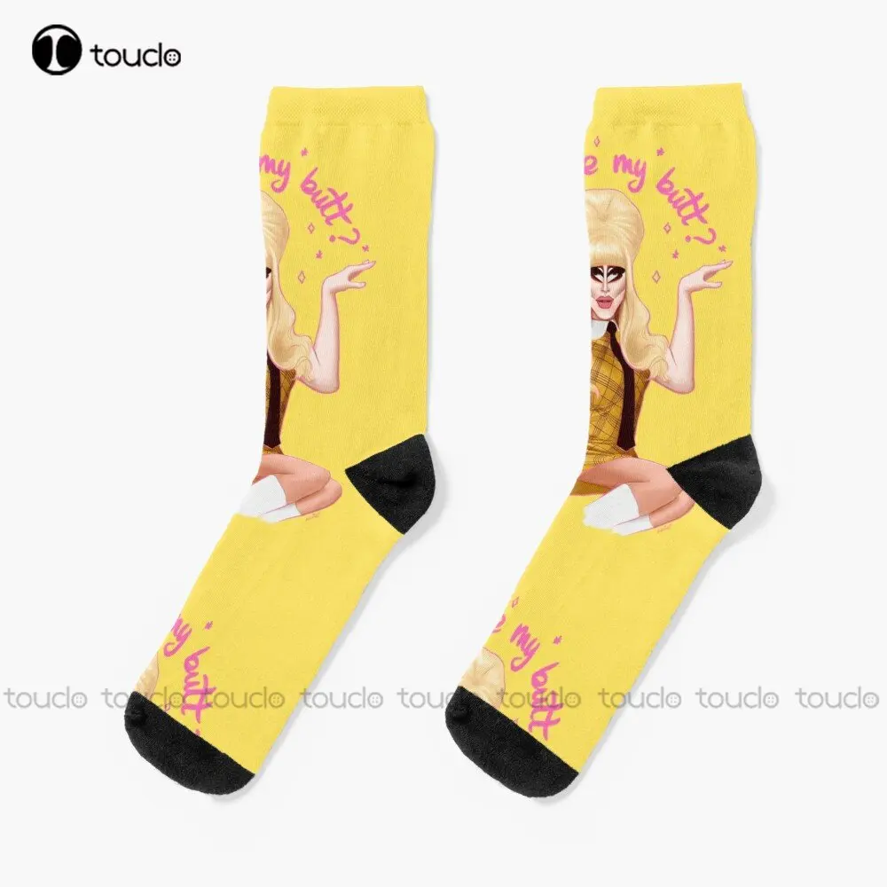 Носки Trixie Mattel Dragqueen Dragrace, мужские носки-тапочки, модные носки для творческого отдыха, смешное искусство, носки с абстрактной картиной маслом
Носки Trixie Mattel Dragqueen Dragrace, мужские носки-тапочки, модные носки для творческого отдыха, смешное искусство, носки с абстрактной картиной маслом
