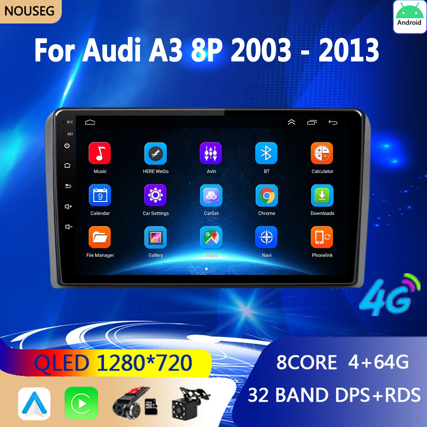 Car Radio 2 Din Android 10 Stereo WITH Screen for Audi RS3 Sportback A3 8P S3 2003-2013 Carplay Intelligent System Multimedi
Car Radio 2 Din Android 10 Stereo WITH Screen for Audi RS3 Sportback A3 8P S3 2003-2013 Carplay Intelligent System Multimedi