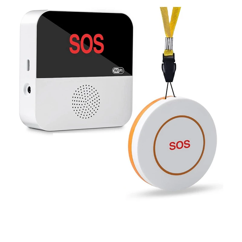 Caregiver Pager Wireless,APP Control Life Alert Systems For Seniors Wifi Connection 1 Receiver 1 SOS Call Button
Caregiver Pager Wireless,APP Control Life Alert Systems For Seniors Wifi Connection 1 Receiver 1 SOS Call Button