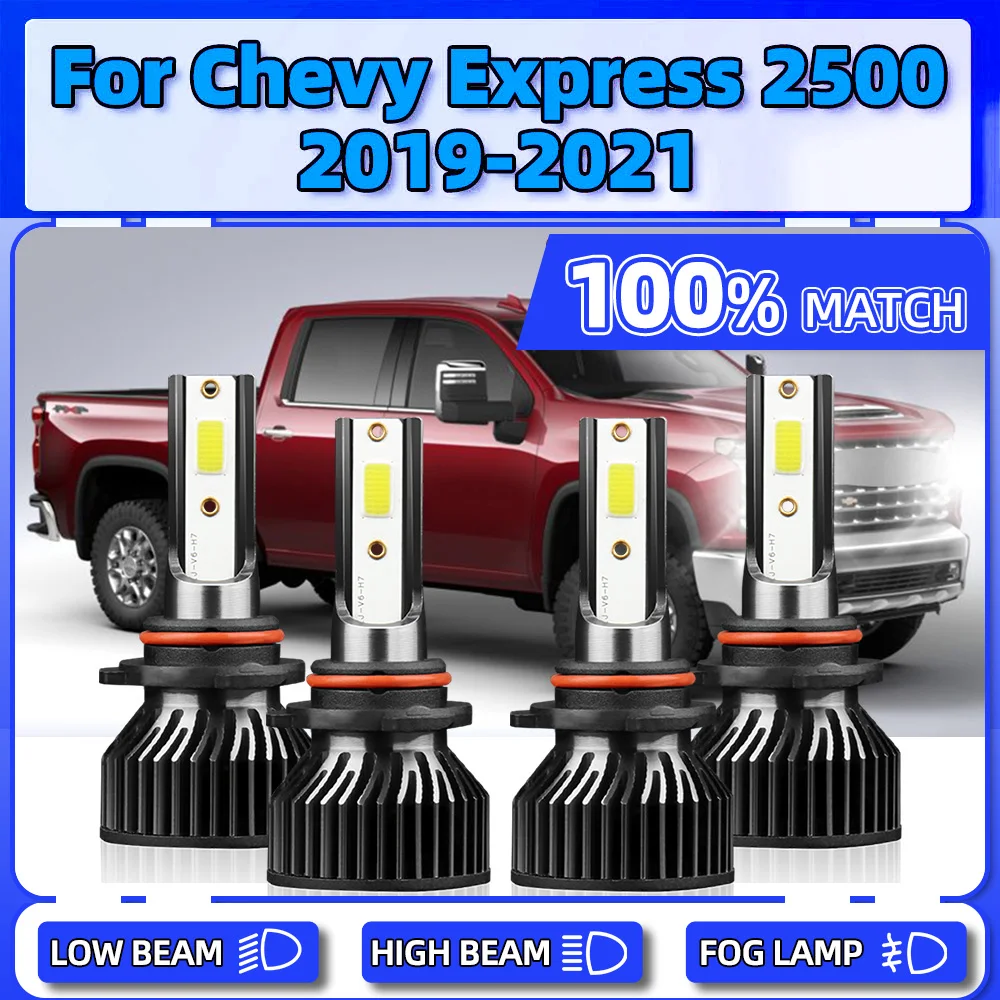 240W CSP Chips LED Headlight 40000LM Turbo Lamps 6000K White 12V High Low Beam Car Lights For Chevy Express 2500 2019 2020 2021
240W CSP Chips LED Headlight 40000LM Turbo Lamps 6000K White 12V High Low Beam Car Lights For Chevy Express 2500 2019 2020 2021