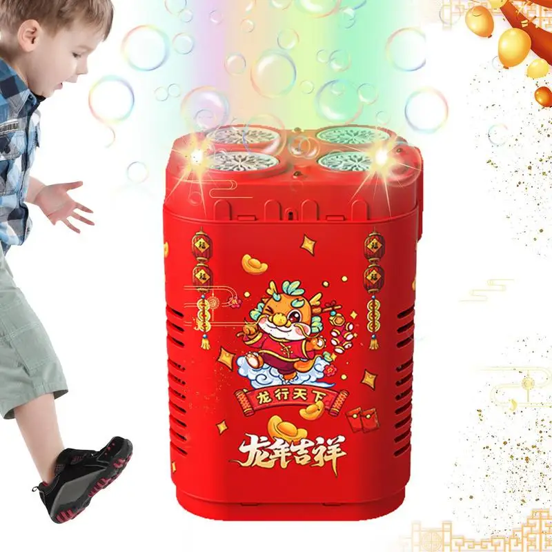 

Автоматическая машина для производства пузырей, китайский новый год, автоматическая воздуходувка пузырей, игрушка для выдувания пузырей с звуковыми эффектами для вечеринок в честь Дня Рождения