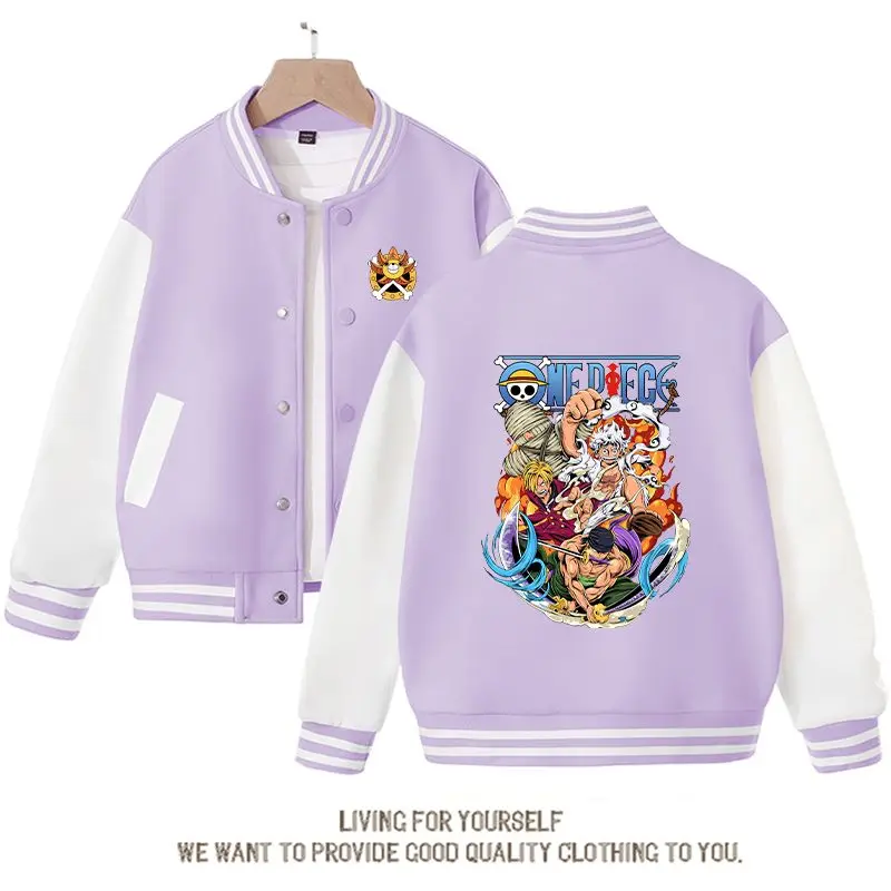 Anime One Piece Boys and Girls Baseball Uniforms Spring and Autumn Children Tops Casual Coats Jackets Baby Versatile Jacket Gift
Anime One Piece Boys and Girls Baseball Uniforms Spring and Autumn Children Tops Casual Coats Jackets Baby Versatile Jacket Gift