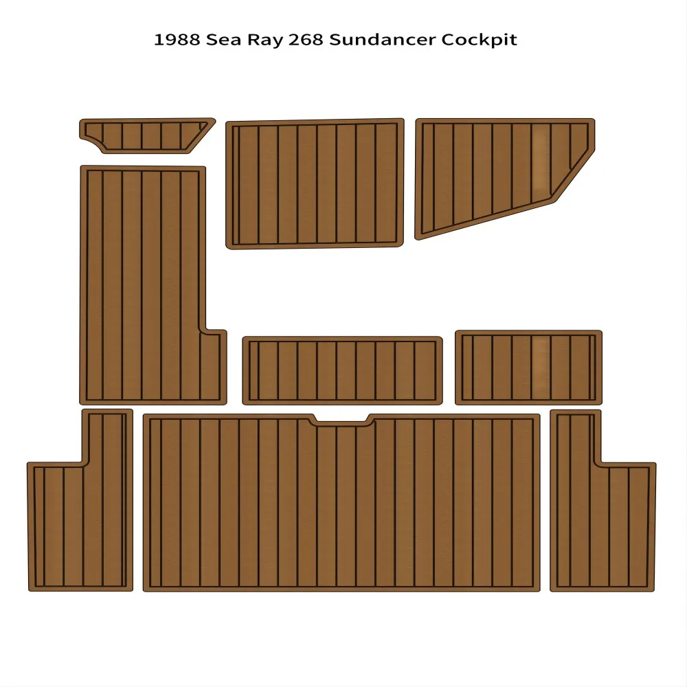 1988 Sea Ray 268 напольный коврик для кабины, лодки, EVA пена, искусственный Тиковый напольный коврик
1988 Sea Ray 268 напольный коврик для кабины, лодки, EVA пена, искусственный Тиковый напольный коврик