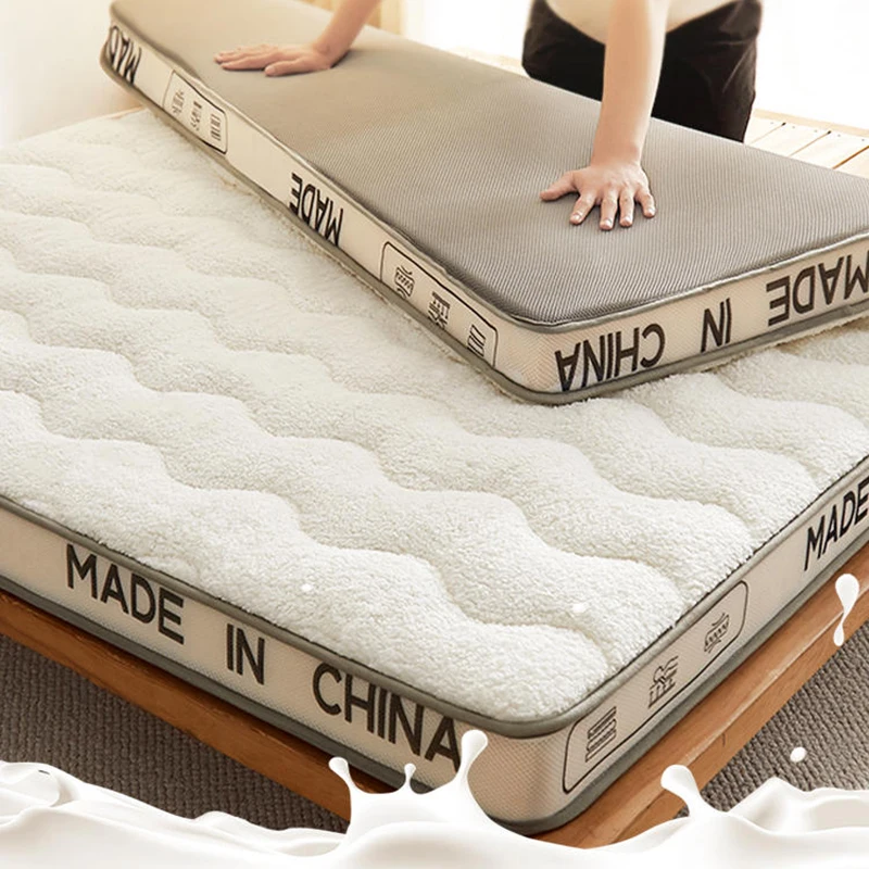 

Winter thickened warm mattress cushioned home autumn and winter latex sponge mat tatami mattress dormitory student single