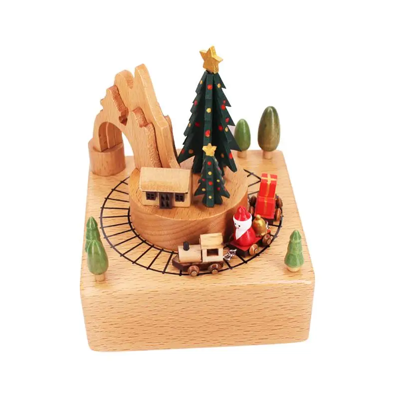 Train Music Box Wooden Christmas Music Box Rotating Christmas Decorations Festive Kids Toys For Festival Holiday Home
Train Music Box Wooden Christmas Music Box Rotating Christmas Decorations Festive Kids Toys For Festival Holiday Home