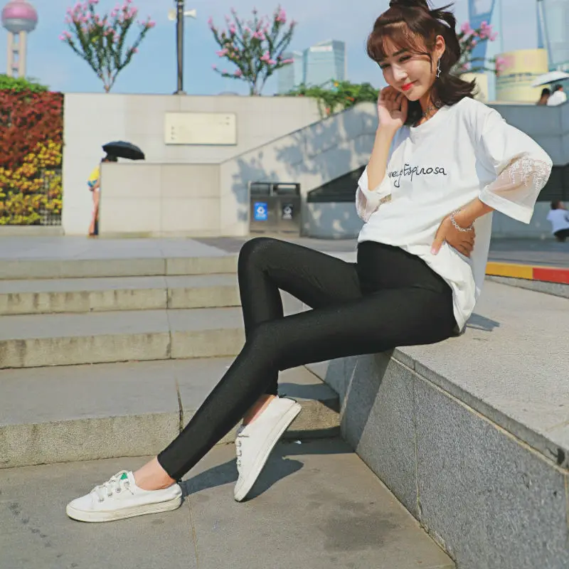 2023 Thin Glossy Leggings Plus Large Size Pregnant Women Wear Spring Autumn High Elastic Pants All Match Abdomen Supporting
2023 Thin Glossy Leggings Plus Large Size Pregnant Women Wear Spring Autumn High Elastic Pants All Match Abdomen Supporting