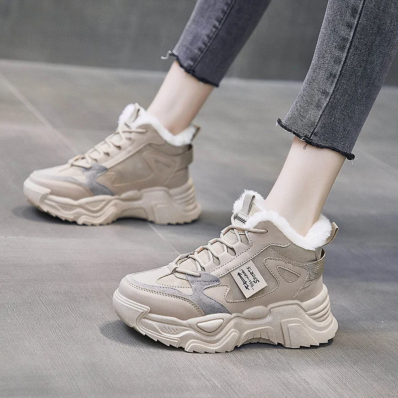2024 новые зимние повседневные модные кроссовки на плоской подошве со шнуровкой, бархатные Нескользящие теплые женские ботинки с высоким берцем
2024 новые зимние повседневные модные кроссовки на плоской подошве со шнуровкой, бархатные Нескользящие теплые женские ботинки с высоким берцем