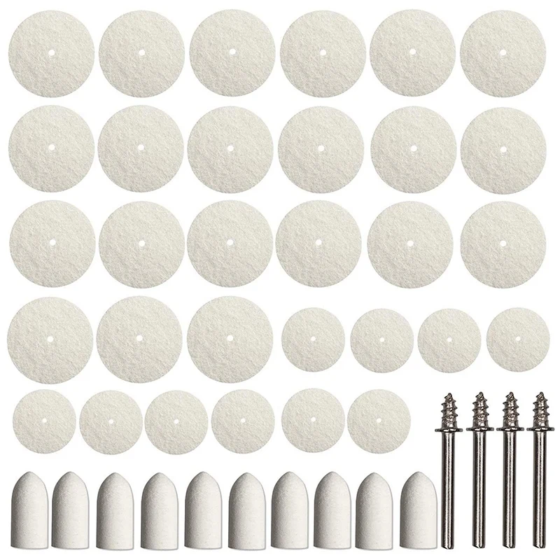 64 шт. войлочный полировальный круг, полировальный шлифовальный круг для вращающихся инструментов, смешанный набор для пластика, стекла, металла, ювелирных изделий
64 шт. войлочный полировальный круг, полировальный шлифовальный круг для вращающихся инструментов, смешанный набор для пластика, стекла, металла, ювелирных изделий