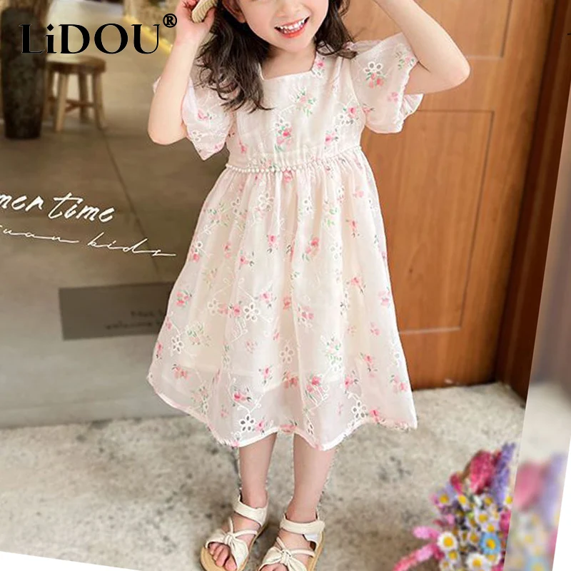 2023 Summer Korean Fashion Kawaii Chic Printed Dress For Girls Cute Aesthetic Sweet Vintage Creative Loose Dot Children Clothes
2023 Summer Korean Fashion Kawaii Chic Printed Dress For Girls Cute Aesthetic Sweet Vintage Creative Loose Dot Children Clothes