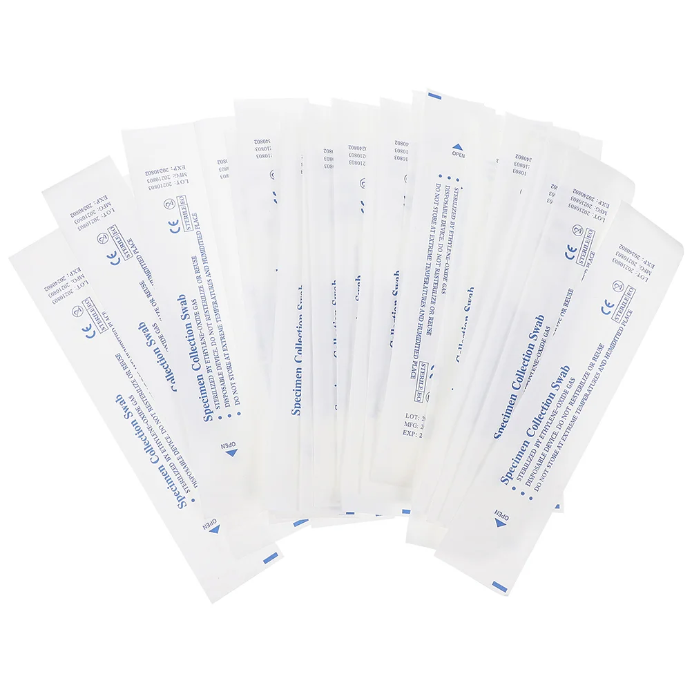 200 Pcs Nasal Swab One-time Sampling Swabs Sterile Cotton Professional Single Use Sticks Pharynx Flocking One-off
200 Pcs Nasal Swab One-time Sampling Swabs Sterile Cotton Professional Single Use Sticks Pharynx Flocking One-off