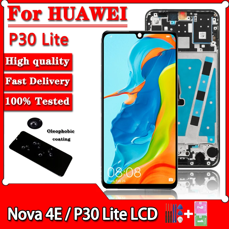 Экран 6,15 дюйма для Huawei P30 Lite, сменный сенсорный экран для huawei P 30 Lite LCD Nova 4E MAR-LX1M/LX1A
Экран 6,15 дюйма для Huawei P30 Lite, сменный сенсорный экран для huawei P 30 Lite LCD Nova 4E MAR-LX1M/LX1A