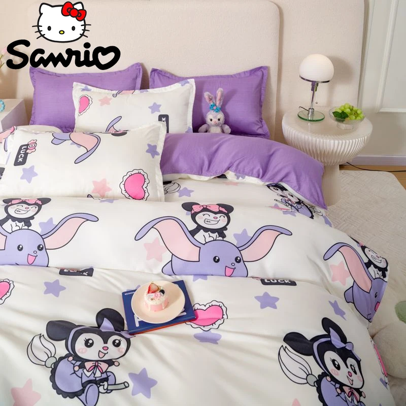 Пододеяльник Sanrio Kuromi с Hello Kitty, постельное белье, мультяшный Зимний милый женский утепленный теплый пододеяльник
Пододеяльник Sanrio Kuromi с Hello Kitty, постельное белье, мультяшный Зимний милый женский утепленный теплый пододеяльник