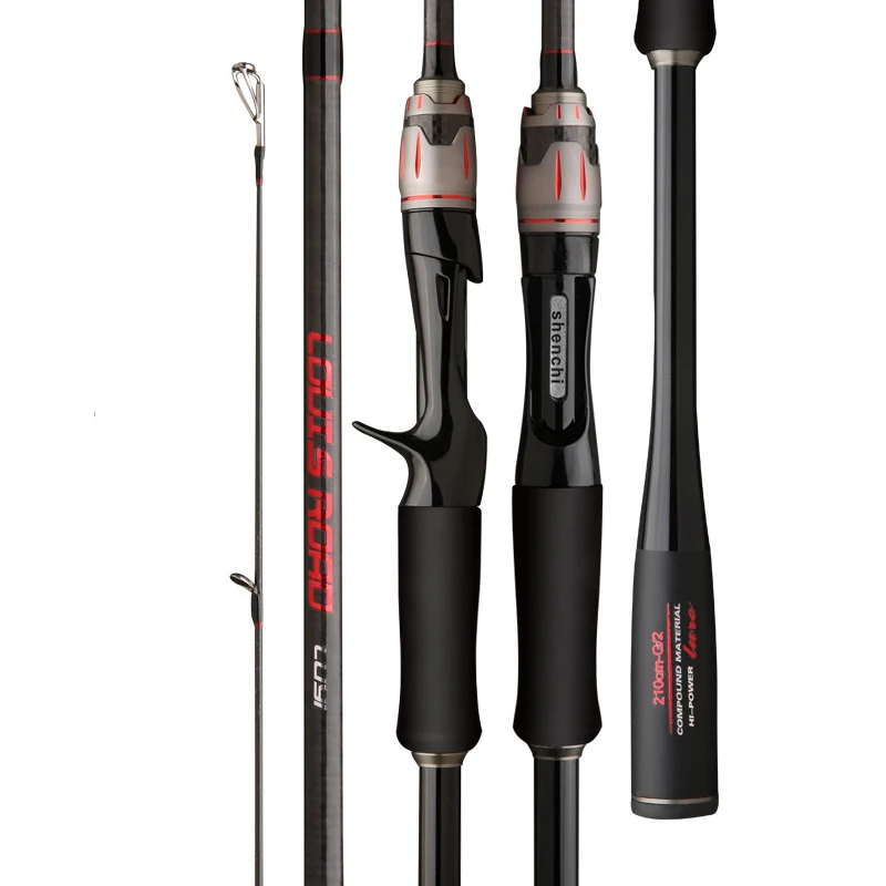 Bass Fishing Rod Carbon Fiber Spinning/casting Lure Pole Bait Weight 5-16g Line Weight 6-14LB Fast Fishing Rods for River LAKE
Bass Fishing Rod Carbon Fiber Spinning/casting Lure Pole Bait Weight 5-16g Line Weight 6-14LB Fast Fishing Rods for River LAKE