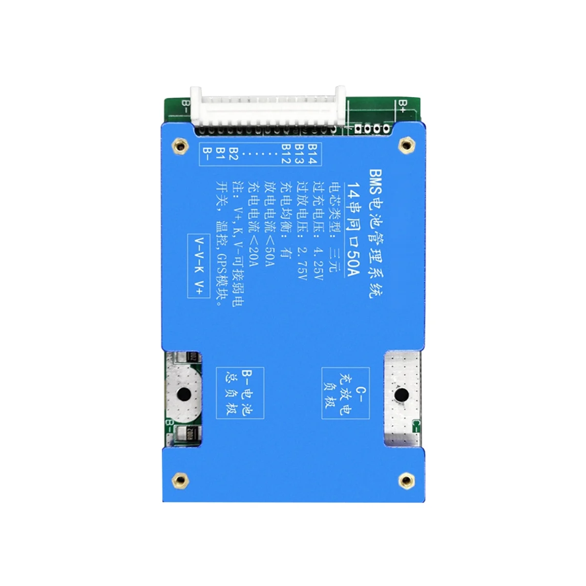 14S 52V 50A Ternary Lithium Battery Protection Board with Balance PCB Board for Electric Motorcycle
14S 52V 50A Ternary Lithium Battery Protection Board with Balance PCB Board for Electric Motorcycle