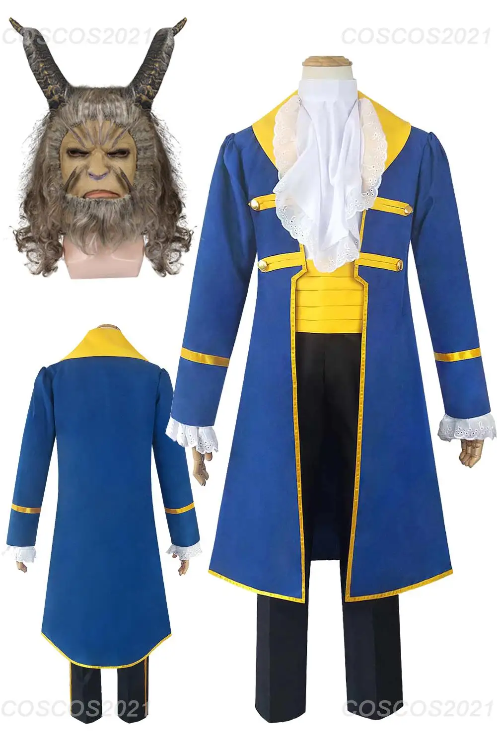 Prince Beast Cosplay Mask Men Costume Cartoon Beauty Cosplay Beast Roleplay Halloween Carnival Party Clothes For Male Disguise
Prince Beast Cosplay Mask Men Costume Cartoon Beauty Cosplay Beast Roleplay Halloween Carnival Party Clothes For Male Disguise