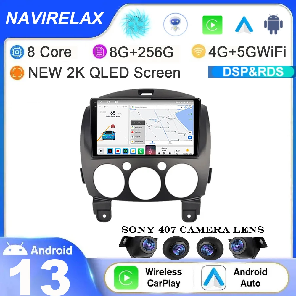 Android 13 Car Radio Multimedia Video Player For MAZDA 2 Mazda2 2007-2014 Navigation GPS 4G+WIFI Carplay Head Unit DSP QLED Auto
Android 13 Car Radio Multimedia Video Player For MAZDA 2 Mazda2 2007-2014 Navigation GPS 4G+WIFI Carplay Head Unit DSP QLED Auto