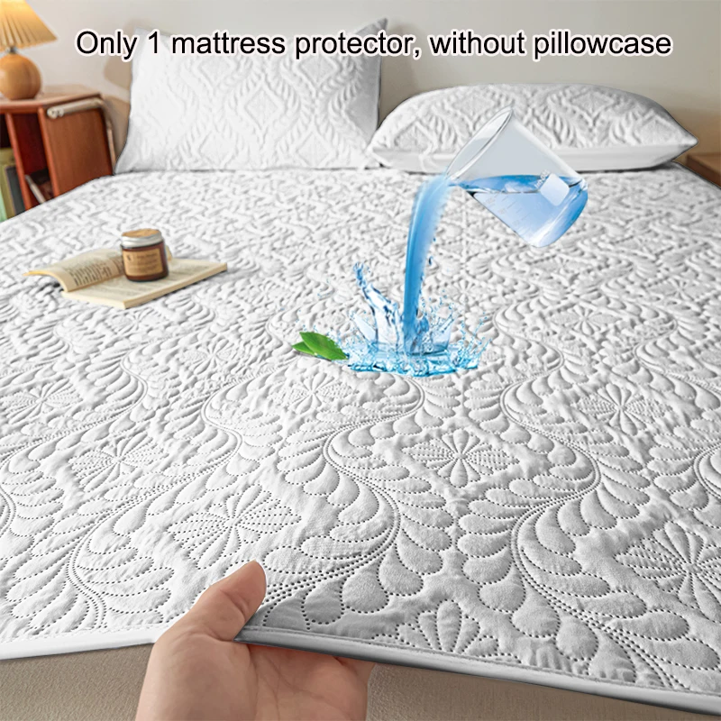 1 simple modern patterned Waterproof laminated mattress protective cover,Pure white bed cover for bedroom,bedding (No pillowcase) 12 Mallzona S581998dae4504dd2ba7e9961f9f2e5d9Y 1 simple modern patterned Waterproof laminated mattress protective cover,Pure white bed cover for bedroom,bedding (No pillowcase) Mallzona