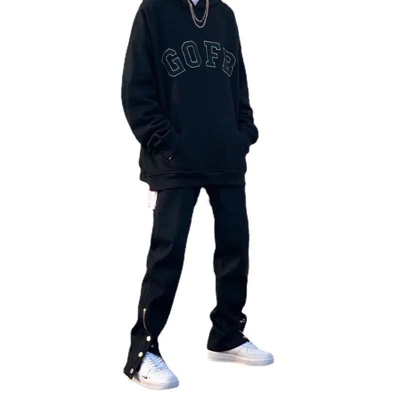 Men’s Jeans Black Sweatpants Jogger Pants Slim Fit Joggers Fashion Button Zipper Micro Flared Trousers Casual Streetwear Pants
Men’s Jeans Black Sweatpants Jogger Pants Slim Fit Joggers Fashion Button Zipper Micro Flared Trousers Casual Streetwear Pants