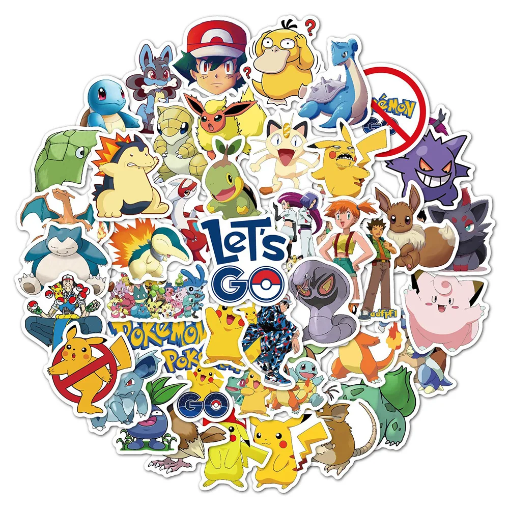 10/30/50pcs Pokemons Cartoon Graffiti Stickers for Kids Girls Cute Pikachu Anime Decals Toy DIY Water Bottle Laptop Skateboard
10/30/50pcs Pokemons Cartoon Graffiti Stickers for Kids Girls Cute Pikachu Anime Decals Toy DIY Water Bottle Laptop Skateboard