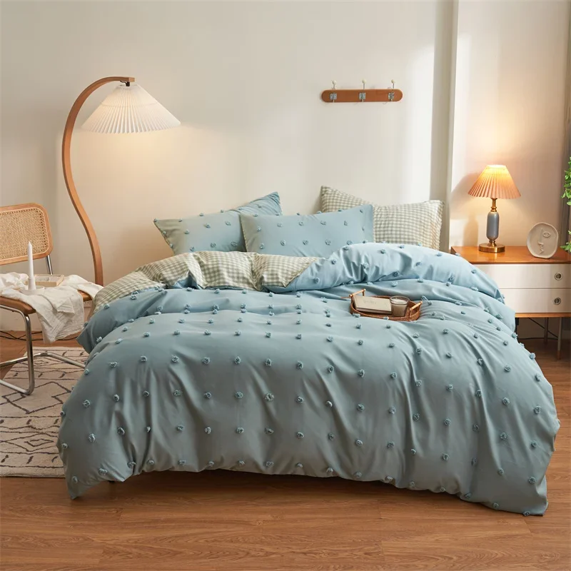 

EGW 3D Bedding Set Polyester Fiber Duvet Cover Flat Sheet Clipping Carving Home Linen Home Textile Pillowcase New Year Gift 2023