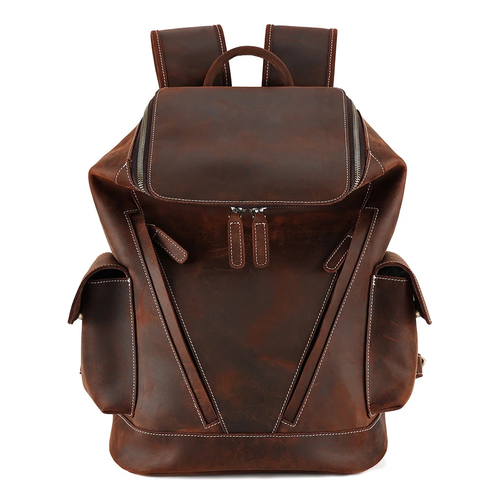 Vintage Crazy Horse Leather Man Backpack Real Large Capacity Daypack Cowhide School Bag Laptop Business Travel
Vintage Crazy Horse Leather Man Backpack Real Large Capacity Daypack Cowhide School Bag Laptop Business Travel