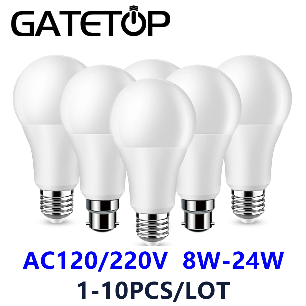 1-10PCS Led Bulb Lamps E27 B22 AC120V AC220V Light Real Power 8W 9W 10W 12W 15W 18W Warm White Cold White Lampada For Home
1-10PCS Led Bulb Lamps E27 B22 AC120V AC220V Light Real Power 8W 9W 10W 12W 15W 18W Warm White Cold White Lampada For Home