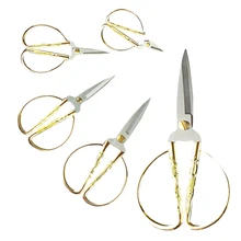 Jincraftsman®–A Set of 5 Plated Golden Alloy Handle Office Kitchen Handicraft Houseware Ribbon Cutting Scissor Combo Kit
Jincraftsman®–A Set of 5 Plated Golden Alloy Handle Office Kitchen Handicraft Houseware Ribbon Cutting Scissor Combo Kit