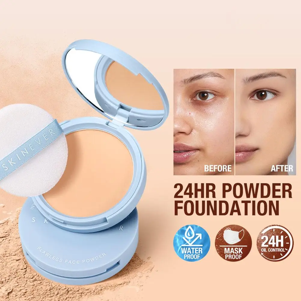 

Matte Face Powder Invisible Pores Brighten Skin Long Concealer Waterproof Base Foundation Lasting Facial Makeup Oil Control