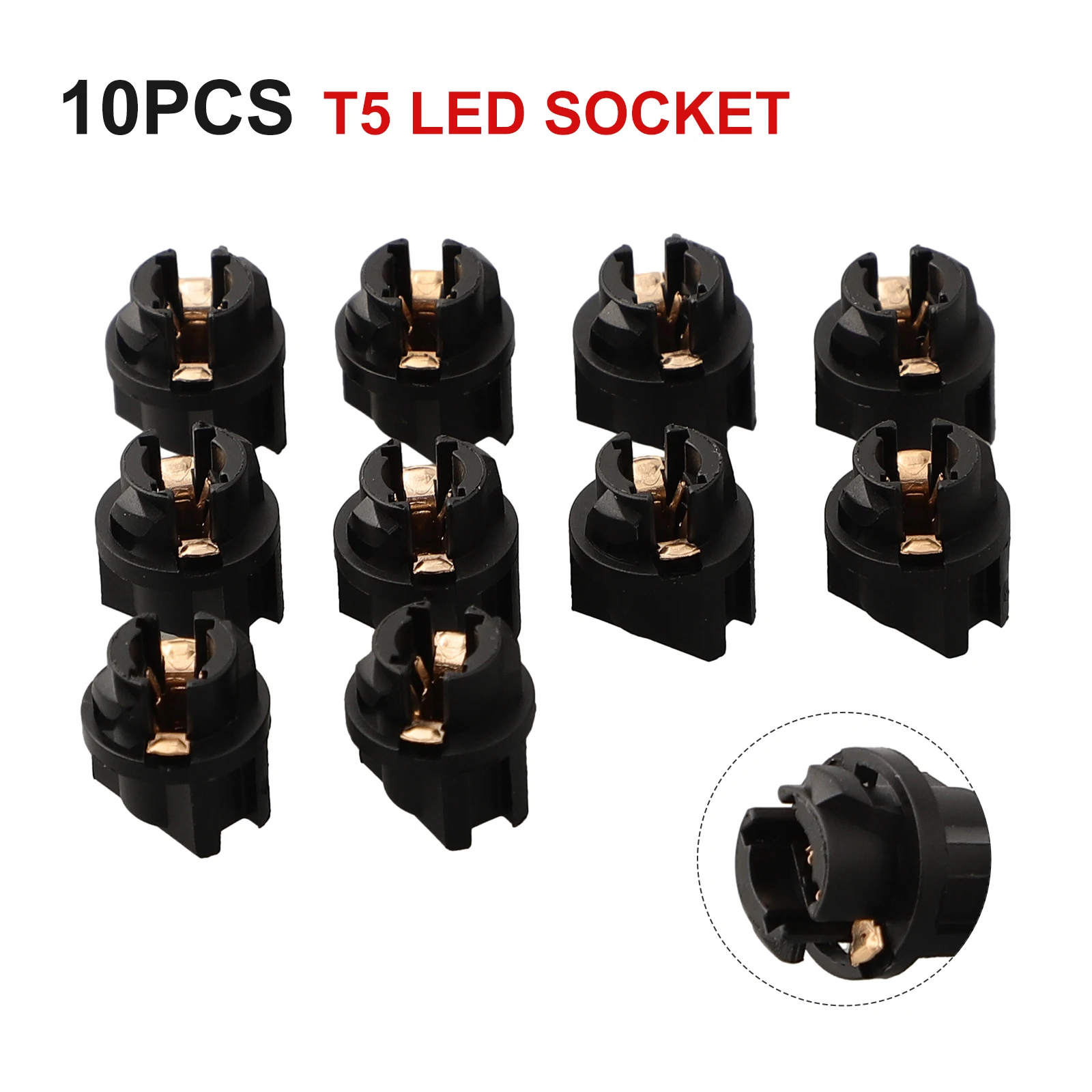 10pcs T5 Lock Socket Car Dashboard Instrument Panel Cluster Dash Light Holder Dash Lights Plug Base Panel Cluster Accessories
10pcs T5 Lock Socket Car Dashboard Instrument Panel Cluster Dash Light Holder Dash Lights Plug Base Panel Cluster Accessories