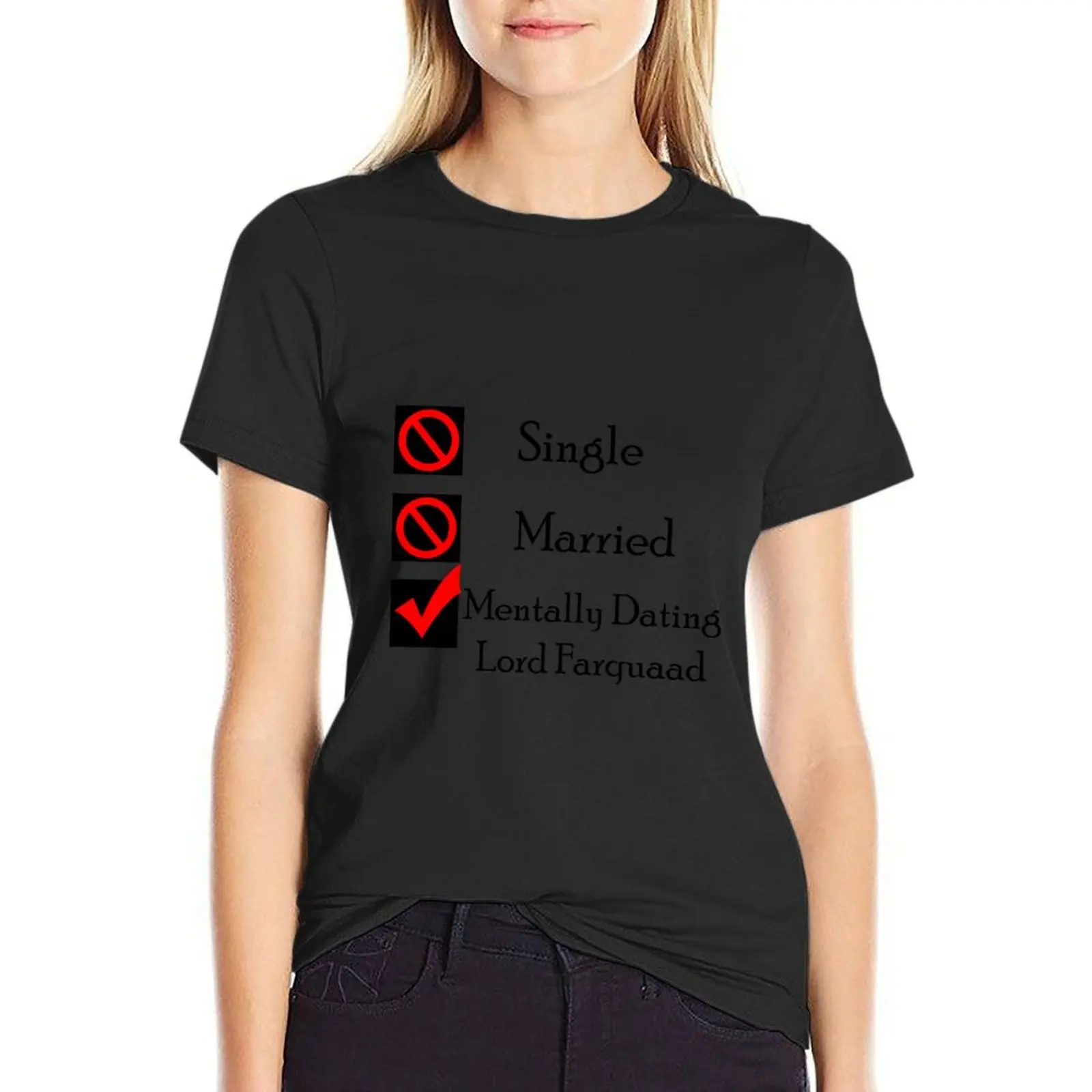 Mentally Dating Lord Farquaad T-Shirt female oversized Short sleeve tee t-shirts for Women graphic tees funny
Mentally Dating Lord Farquaad T-Shirt female oversized Short sleeve tee t-shirts for Women graphic tees funny