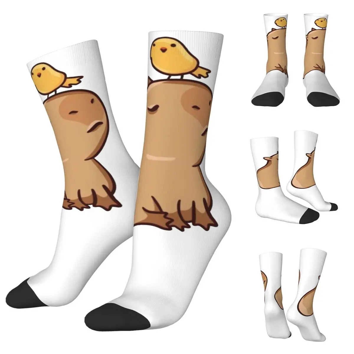 

Pelican And Capybara Men Women Socks,Leisure Beautiful printing Suitable for all seasons Dressing Gifts