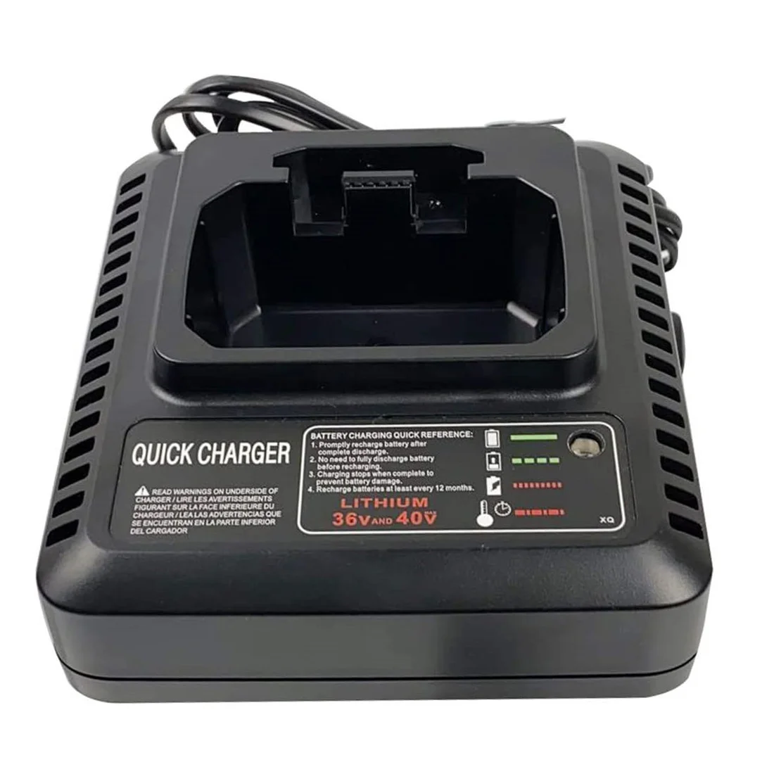 

LCS36 LCS40 Battery Charger for Black and Decke 36V 40V Max Lithium-Ion Battery LBXR36 LBX36 LBXR2036 LBX1540,EU Plug