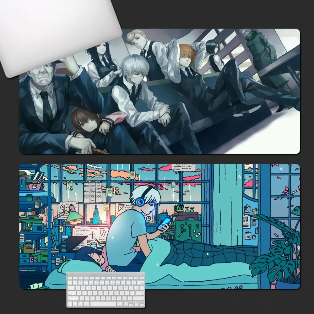 

Japan Anime Tokyo Ghoul Kaneki Ken Mousepad Custom Skin Desktop Desk Mat Kawaii Gaming Accessories Students Writing Pad Table