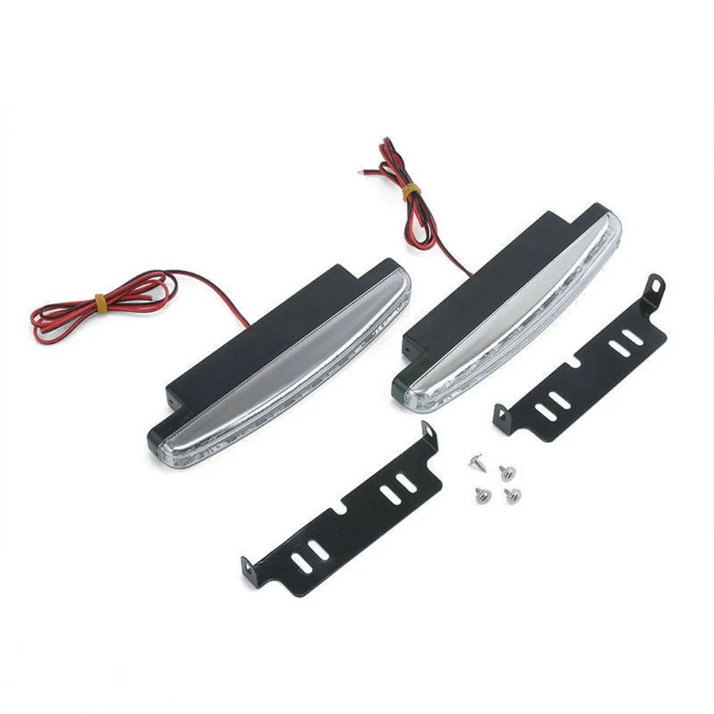 2pcs 8 LED Daytime Running Lights Car Driving DRL Fog Lights White Light 12V For Add-on Decoration And Usage As Daytime Running
2pcs 8 LED Daytime Running Lights Car Driving DRL Fog Lights White Light 12V For Add-on Decoration And Usage As Daytime Running