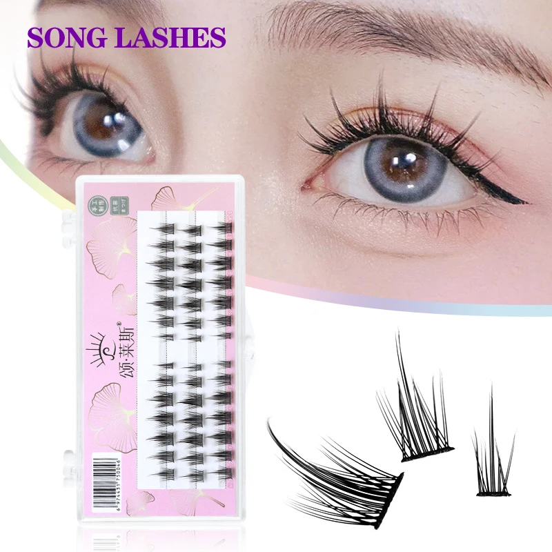 

Songlashes False Eyelashes Single Cluster Segmented Soft And Delicate Material Lashes Thick Bundles Strong band convenient wear