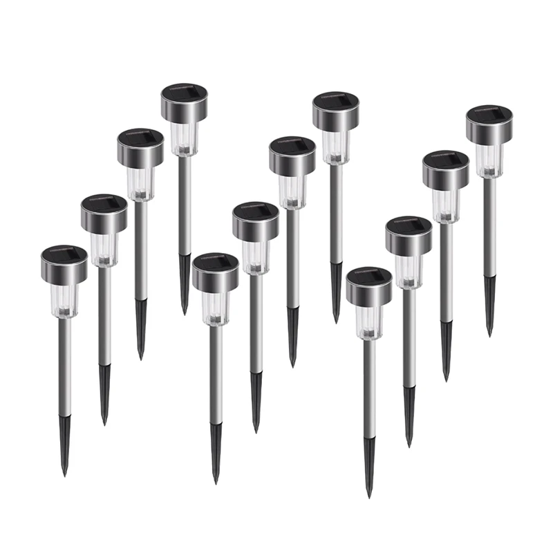 

12Pcs Solar Garden Light Outdoor Solar Power Lantern Waterproof Landscape Decoration Lighting For Pathway Yard Lawn Lamp