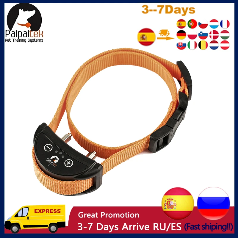 Ошейник для собак, автоматический антилай, антистатический шоковый ошейник с 5 чувствительными уровнями, перезаряжаемый, водонепроницаемый
Ошейник для собак, автоматический антилай, антистатический шоковый ошейник с 5 чувствительными уровнями, перезаряжаемый, водонепроницаемый