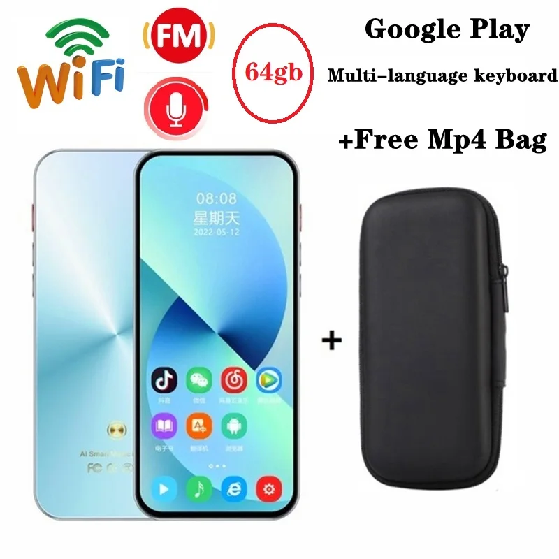 Wifi 64gb Bluetooth Mp4 Music Player Android Touch Screen Hifi Metal Recorder Mp3 Video Player TF Card Speaker Free App Download 
Wifi 64gb Bluetooth Mp4 Music Player Android Touch Screen Hifi Metal Recorder Mp3 Video Player TF Card Speaker Free App Download