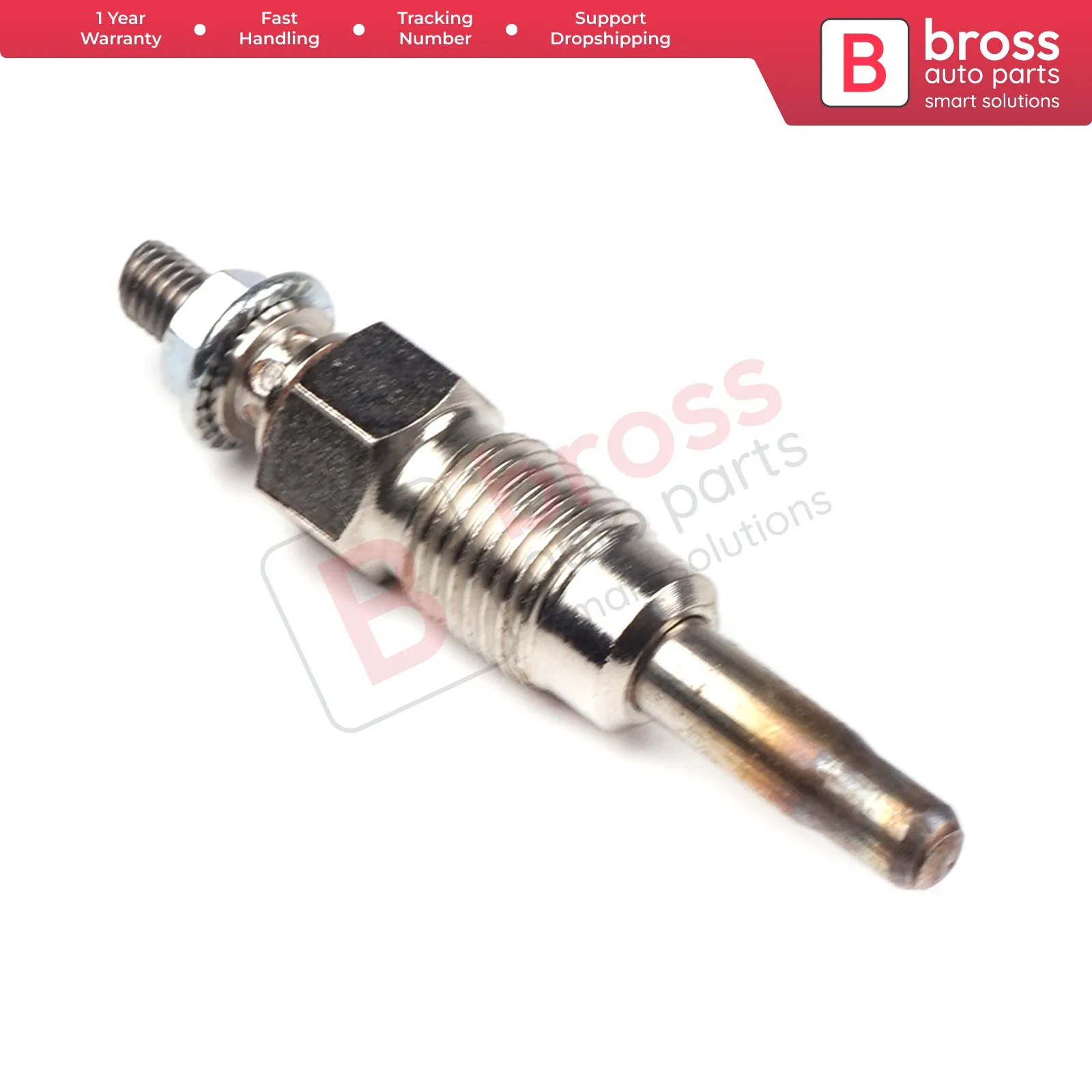 

Bross Auto Parts BGP35 1 Piece Heater Glow Plugs GX59, N0190811, 0100226173 for Audi Volvo VW Skoda Seat Ship From Turkey