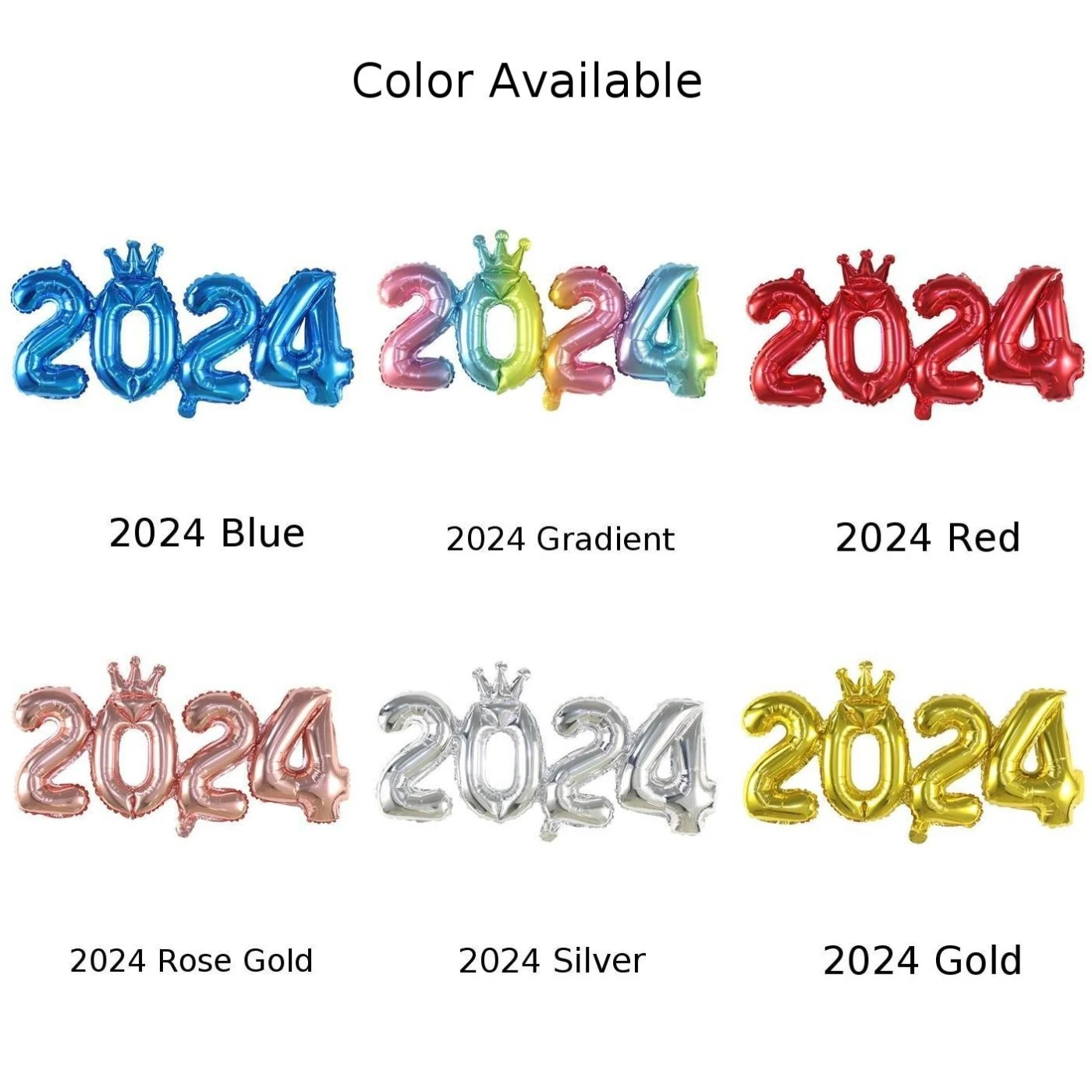 2024 Balloons Aluminum Foil Balloons Aluminum Film Balloon 2024 Balloon New Year Party Decoration Year's Eve Decorations
2024 Balloons Aluminum Foil Balloons Aluminum Film Balloon 2024 Balloon New Year Party Decoration Year's Eve Decorations
