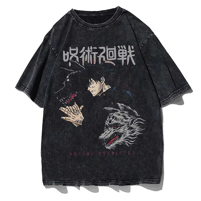 Men Harajuku Black Washed T-Shirt Anime Jujutsu Kaisen Printed Tshirt Hip Hop Streetwear Graphic T Shirt Cotton Summer Tops
Men Harajuku Black Washed T-Shirt Anime Jujutsu Kaisen Printed Tshirt Hip Hop Streetwear Graphic T Shirt Cotton Summer Tops