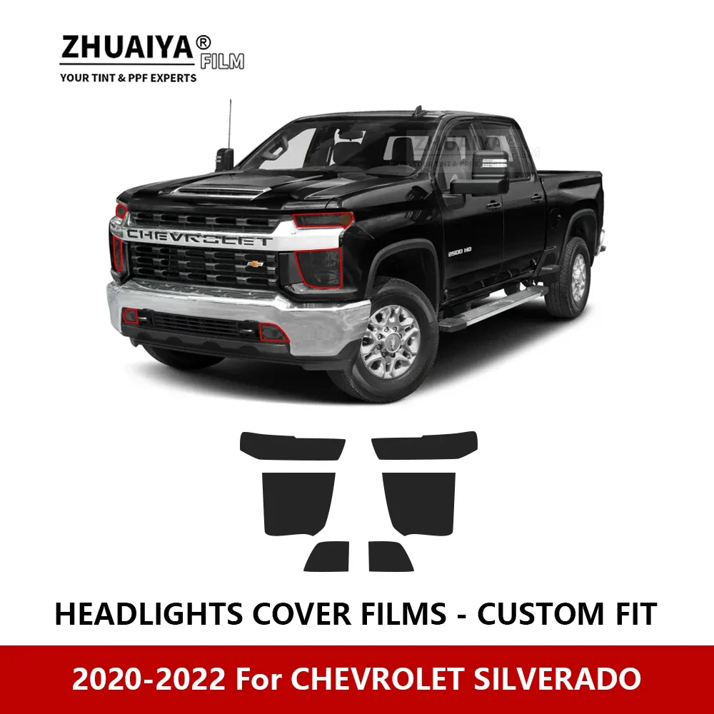 For CHEVROLET SILVERADO 2020-2022 Car Exterior Headlight Anti-scratch PPF precut Protective film Repair film Car stickers
For CHEVROLET SILVERADO 2020-2022 Car Exterior Headlight Anti-scratch PPF precut Protective film Repair film Car stickers