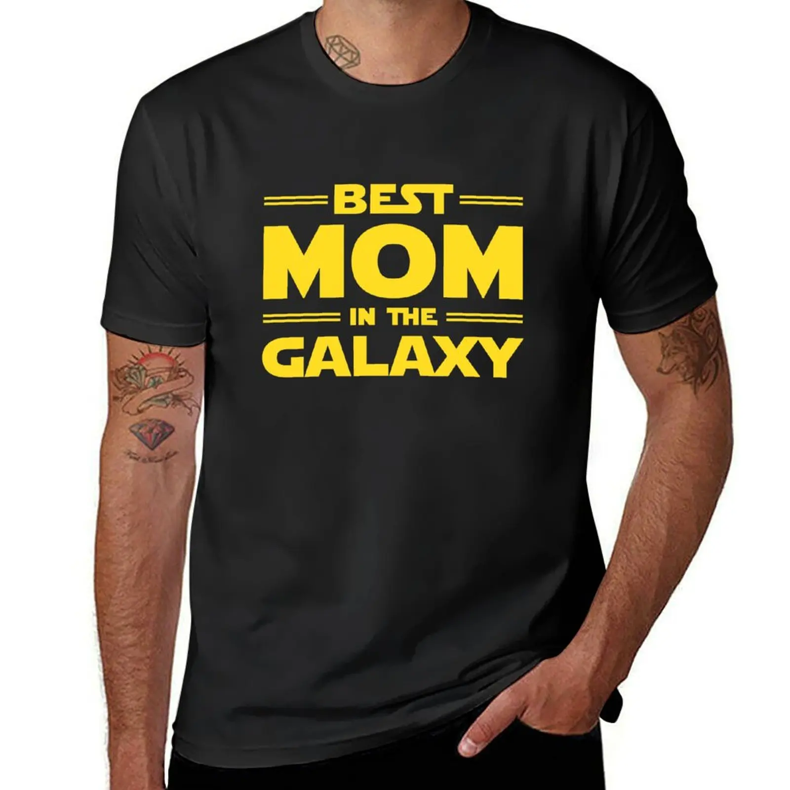 

Футболка Лучшая Мама в Галактике корейская мода быстросохнущие мужские тренировочные рубашки