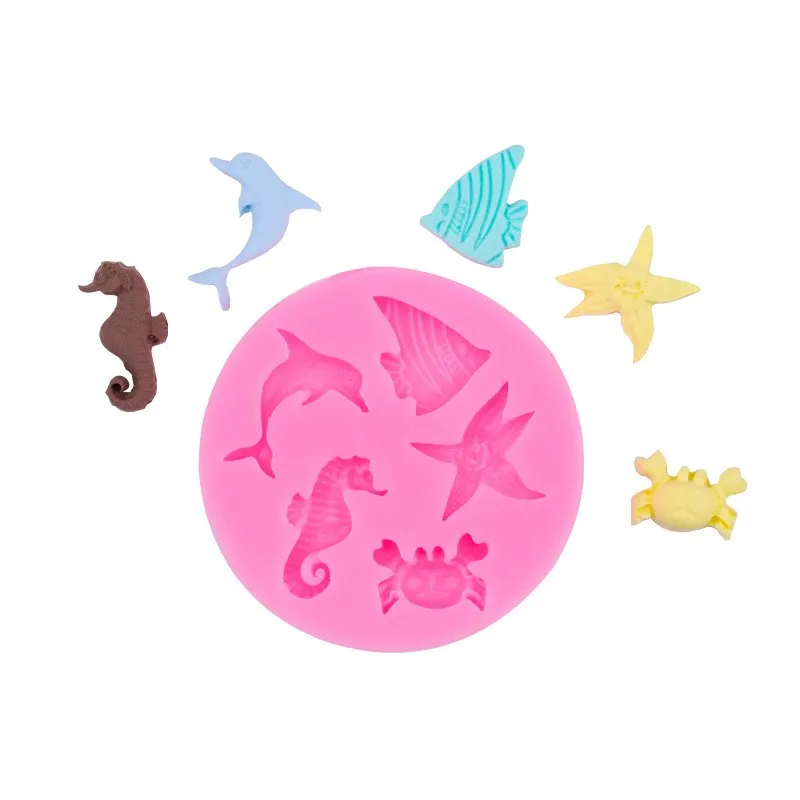 Seaworld Fish Silicone Mold Seahorse Starfish Fondant Cake Chocolate Embellished Dessert Pastry Decoration Kitchen Baking Tools
Seaworld Fish Silicone Mold Seahorse Starfish Fondant Cake Chocolate Embellished Dessert Pastry Decoration Kitchen Baking Tools